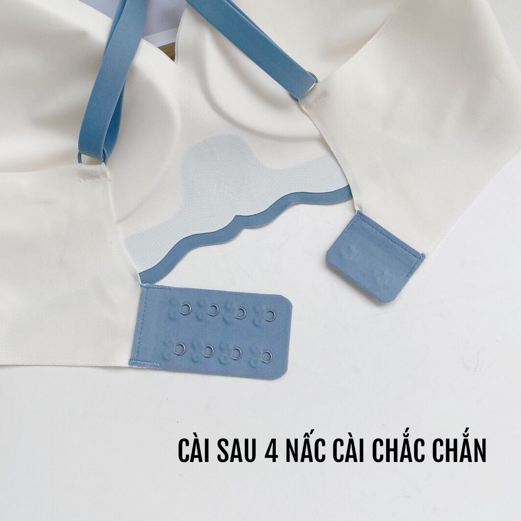 Áo Ngực Su Không Gọng Đệm Mỏng 1Cm Nâng Ngực Cài Sau Chất Thun Lạnh Mềm Mại Eva Bra 3188