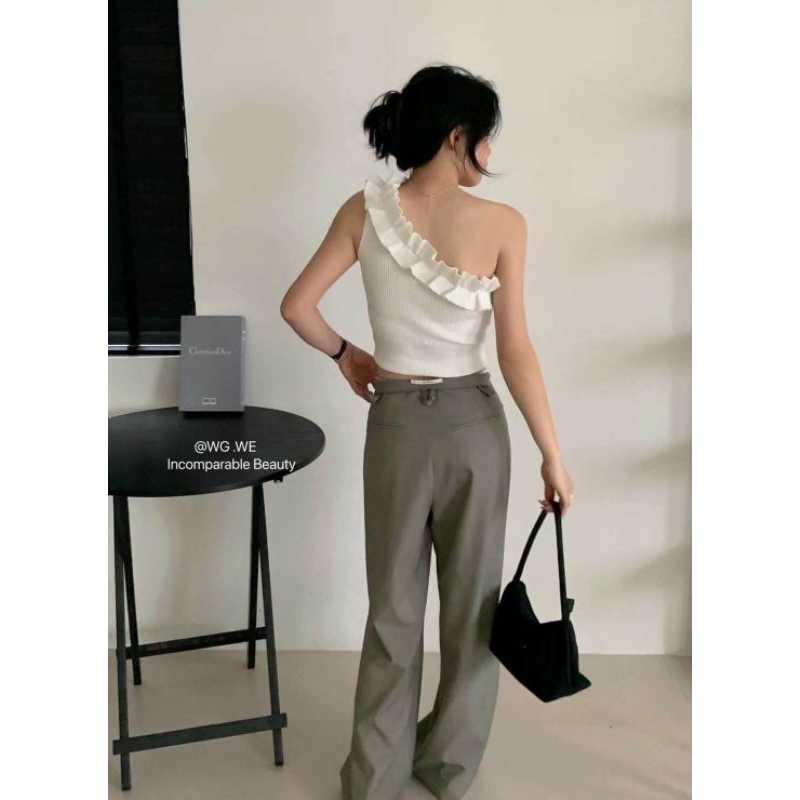 Áo len montoghi vai bèo lệch hàng QC