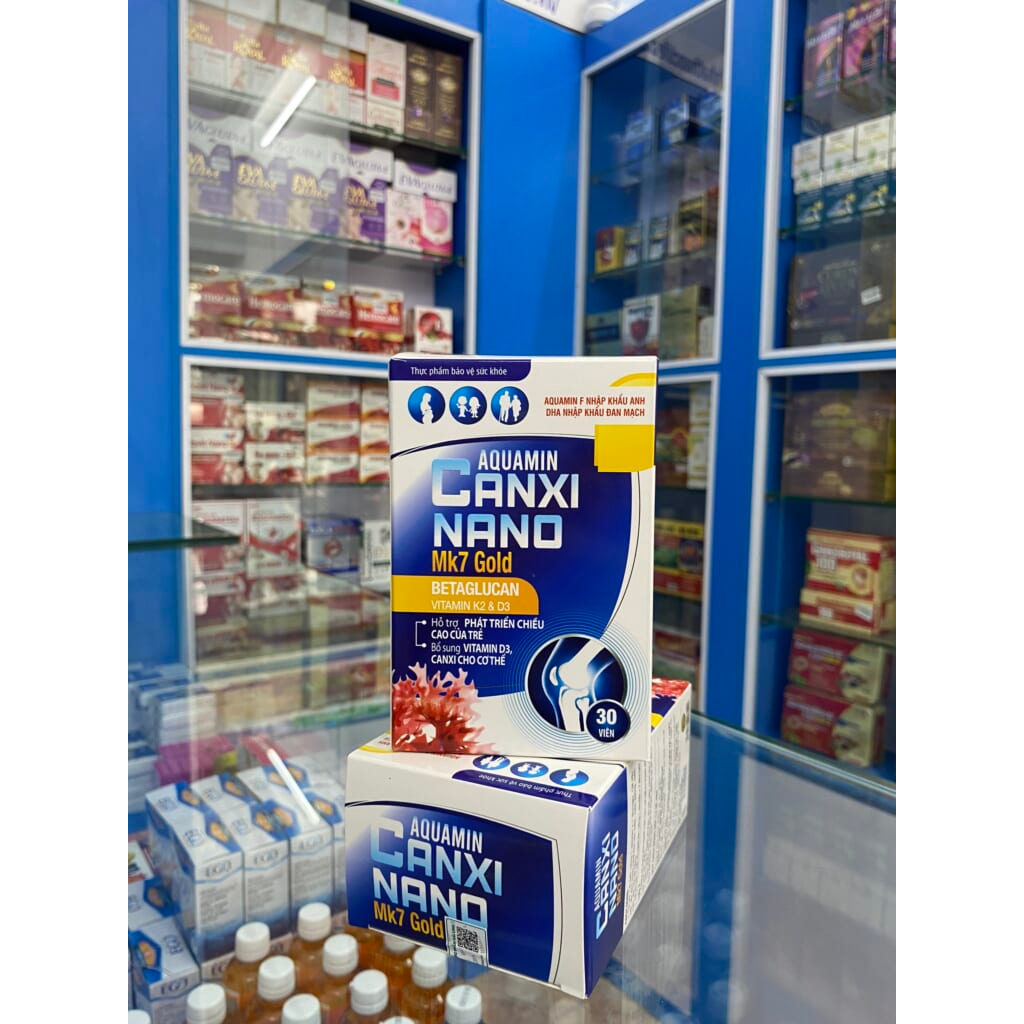 Aquamin CANXI NANO Mk7 Gold – Lọ 30 viên