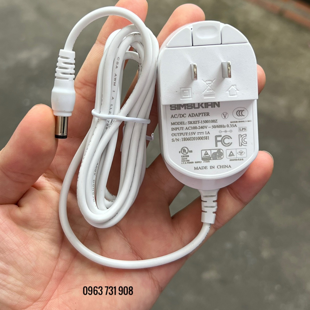Cục nguồn Acbel 15V 1A xịn chính hãng