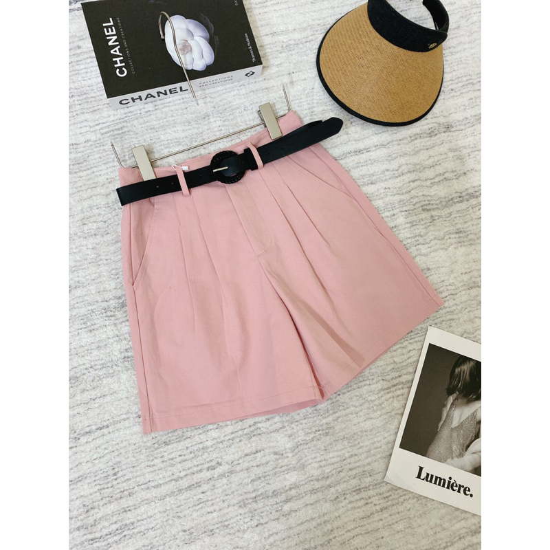 Quần sooc kaki kèm đai , hàng QC loại 1 có sẵn