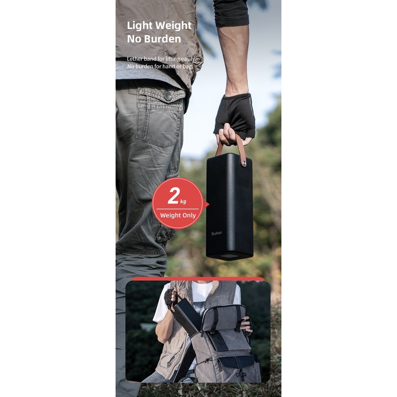 Trạm Sạc Dự Phòng Yoobao EN200 52800mAh 220V 200W - Sạc Nhanh PD60W, Tiện Dụng