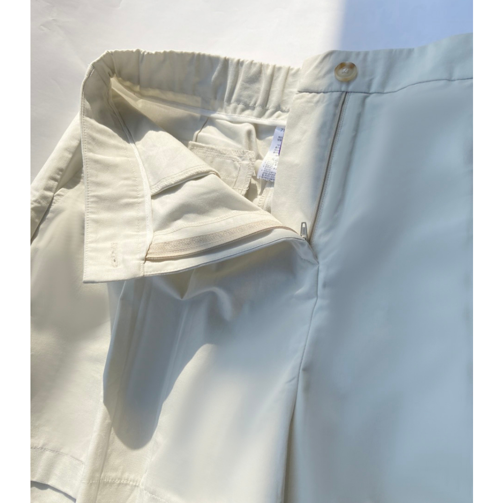 Quần đùi nữ cạp cao hàng xuất Hàn chất cotton, phong cách trẻ trung năng đồng, cạp bo chun phía sau