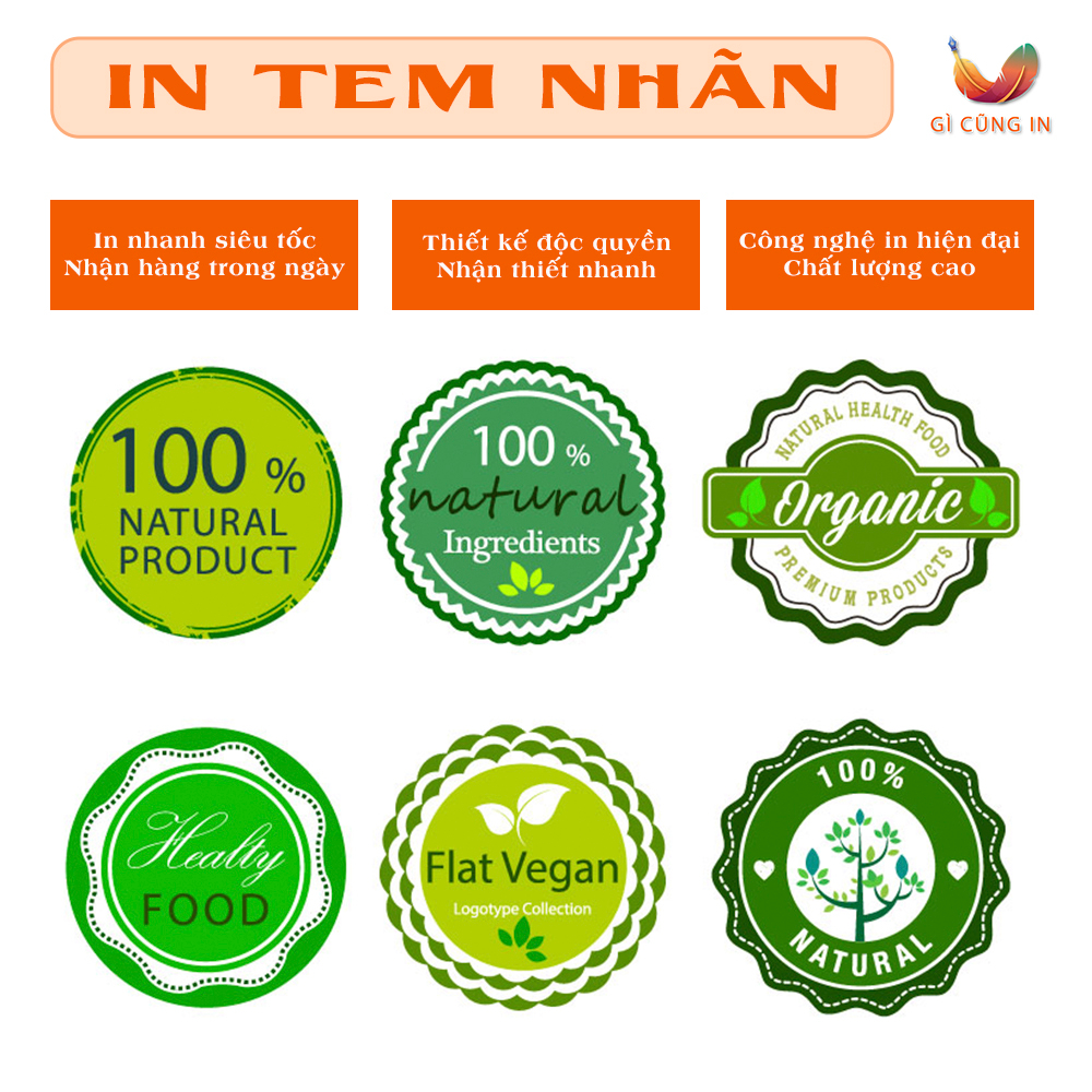 IN TEM NHÃN DÁN - DECAL DÁN - STICKERS - KHỔ A3 LỠ