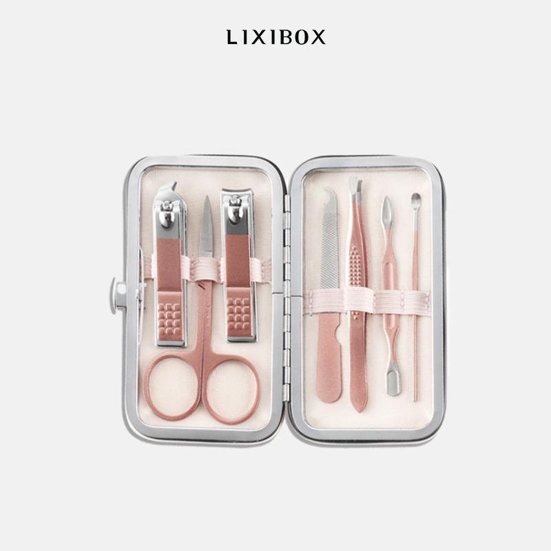 Combo Giỏ Lixibox, Set Làm Móng, Khăn Mặt