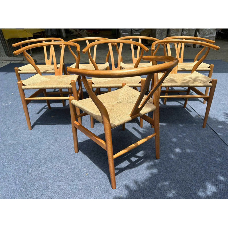 Ghế gỗ deco cao cấp lưng mây