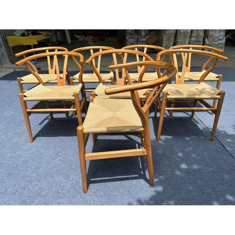 Ghế gỗ deco cao cấp lưng mây