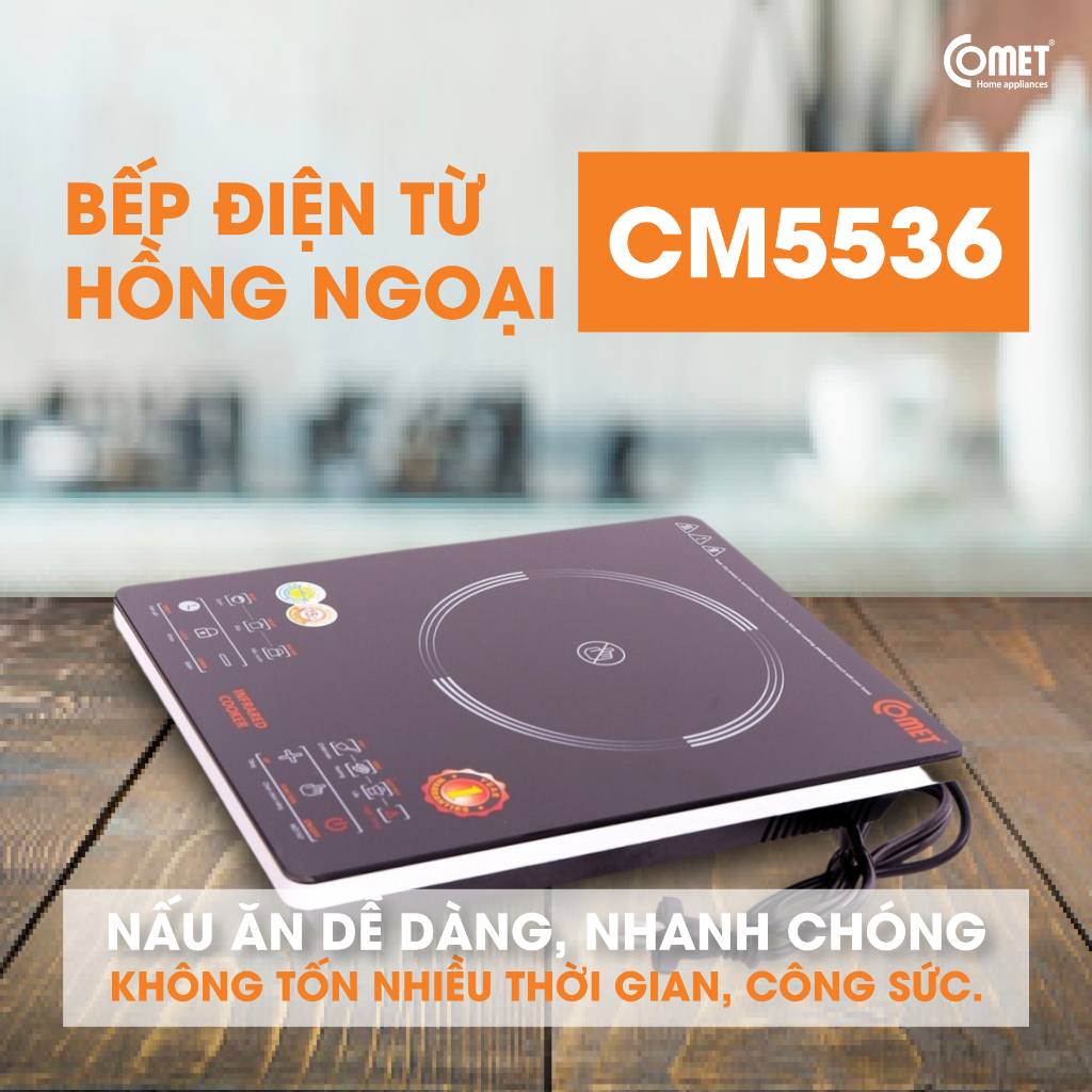 Hỏa tốc - Bếp hồng ngoại cảm ứng 200W COMET - CM5536