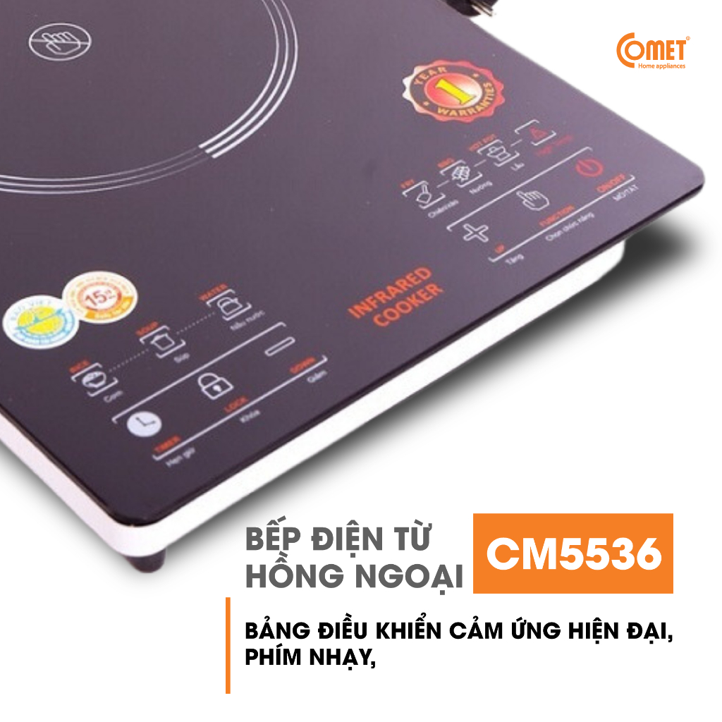 Hỏa tốc - Bếp hồng ngoại cảm ứng 200W COMET - CM5536