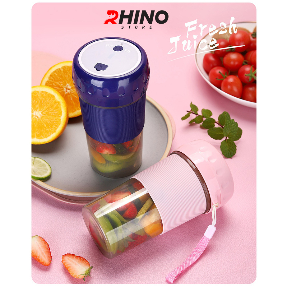 Máy xay sinh tố hoa quả cầm tay Rhino HB101 300ml