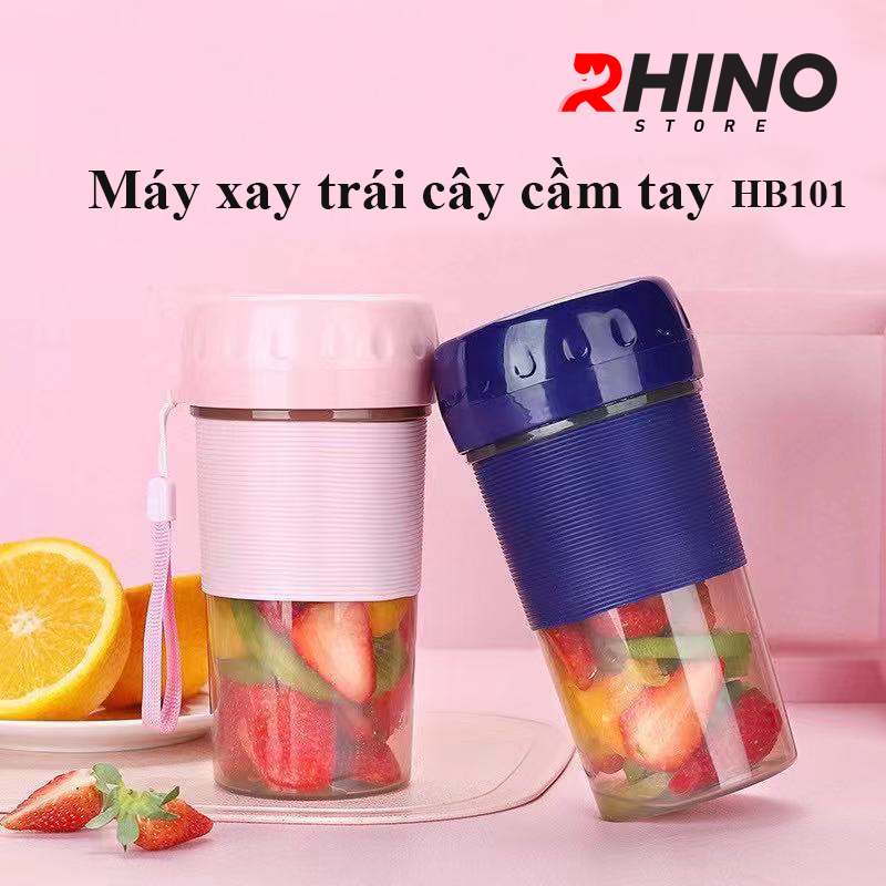 Máy xay sinh tố hoa quả cầm tay Rhino HB101 300ml