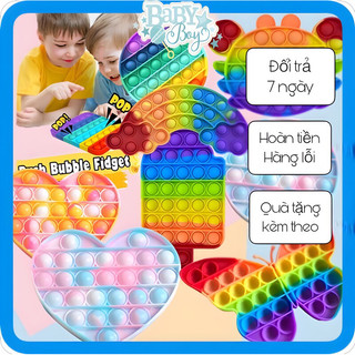 Đồ chơi pop it bóp bóng cho bé cầm tay giúp giảm căng thẳng mệt mỏi