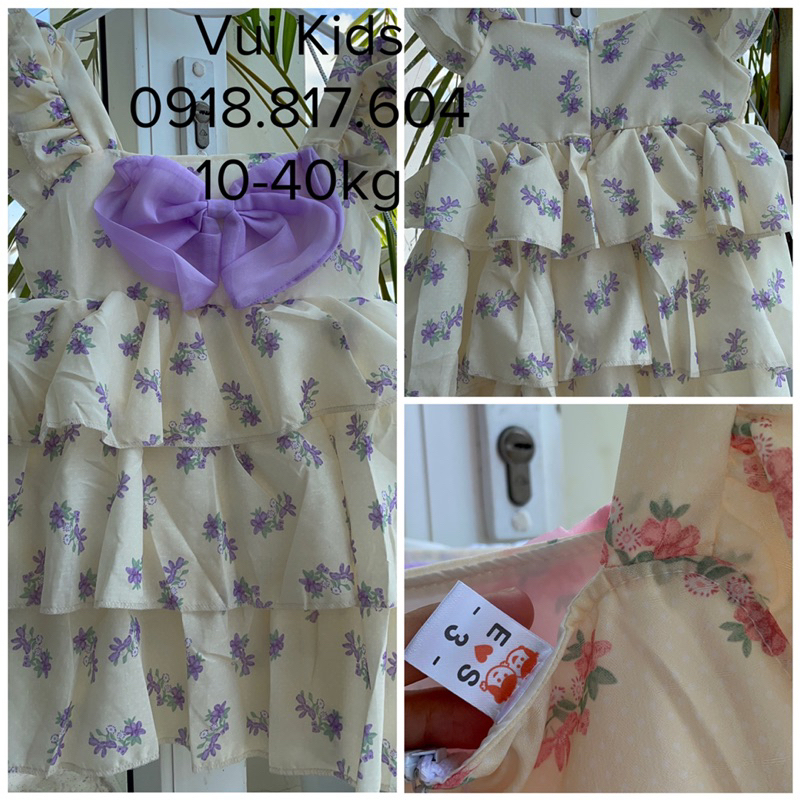 Áo đầmĐầm công chúa bé gái Elsa kids. Đầm công chúa 3 tầng mềm mại, siêu xinh bé gái 10-20kg