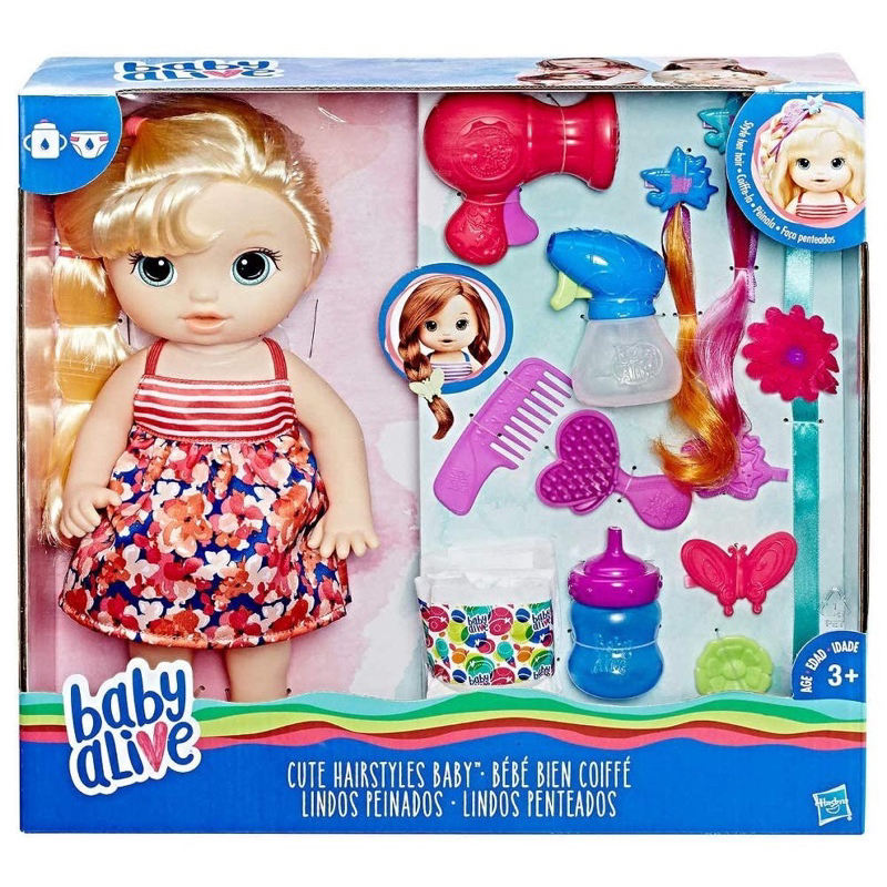 Búp Bê Alive tạo mẫu tóc đồ chơi trẻ em gái, Chất liệu an toàn, quà tặng cho bé gái