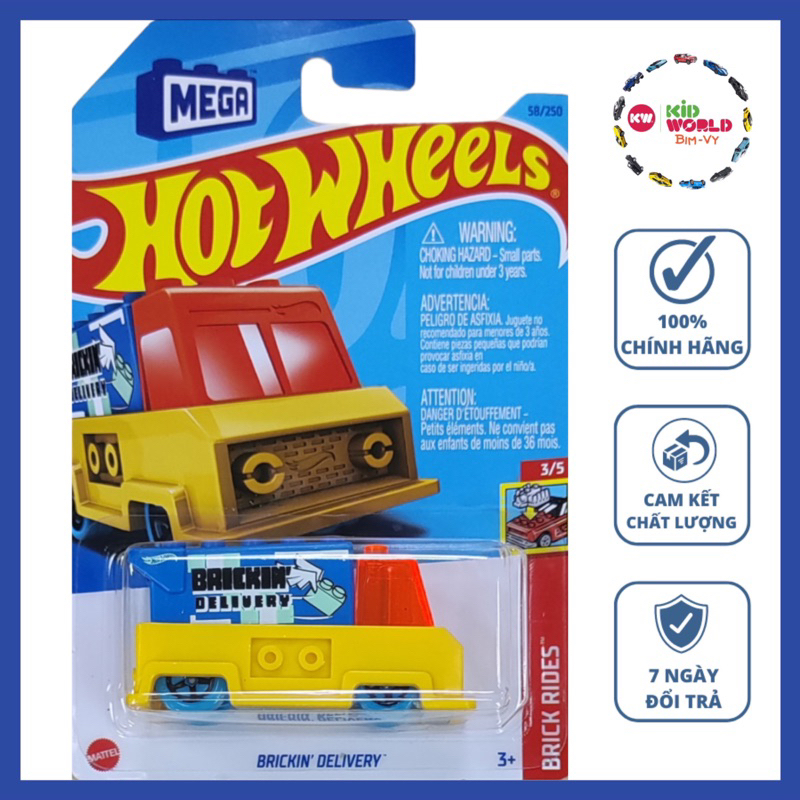 Xe mô hình Hot Wheels basic Brickin' Delivery HKJ87.