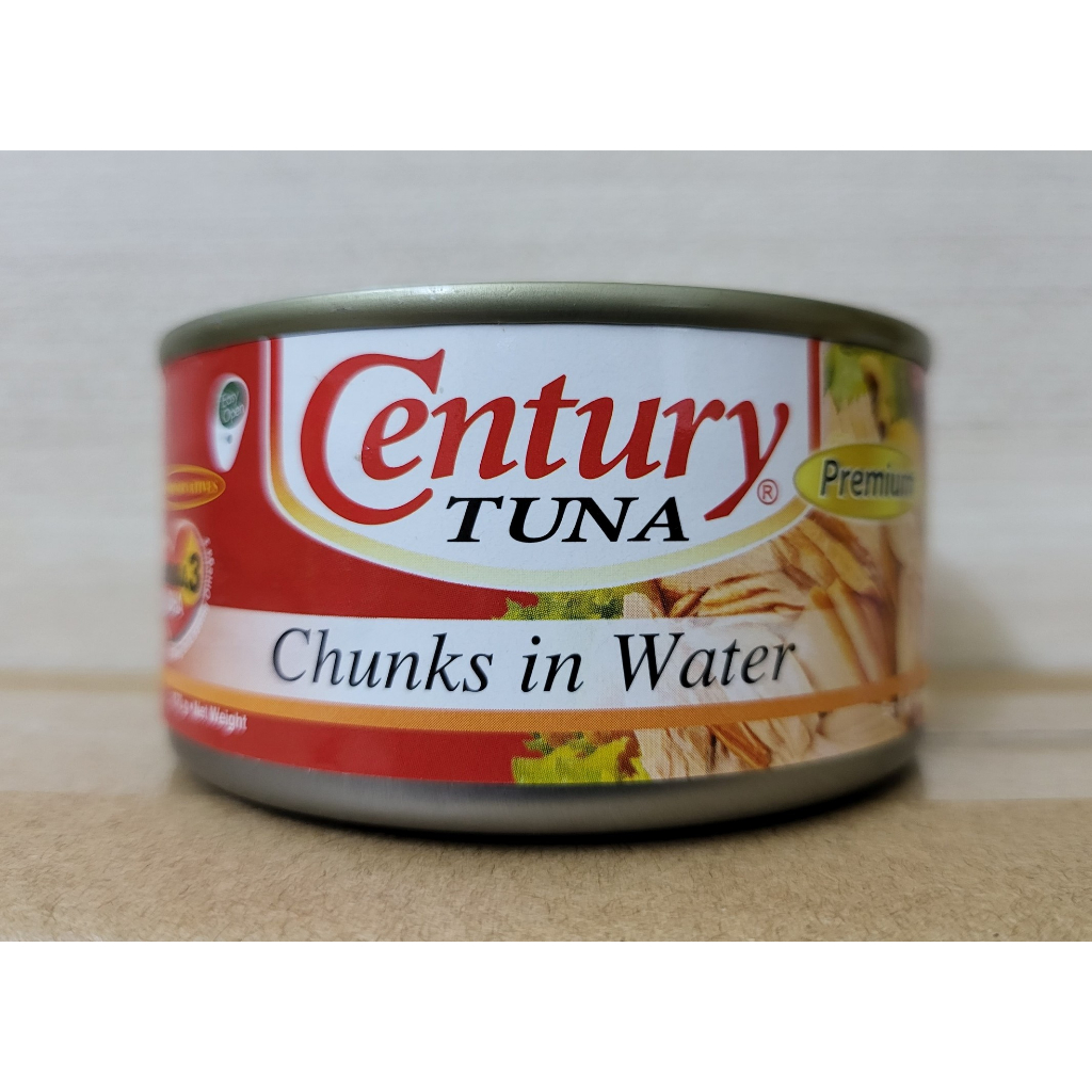 CENTURY (hộp ĐỎ 170g) CÁ NGỪ KHÚC NGÂM NƯỚC MUỐI Tuna Chunks in Water (HALAL)