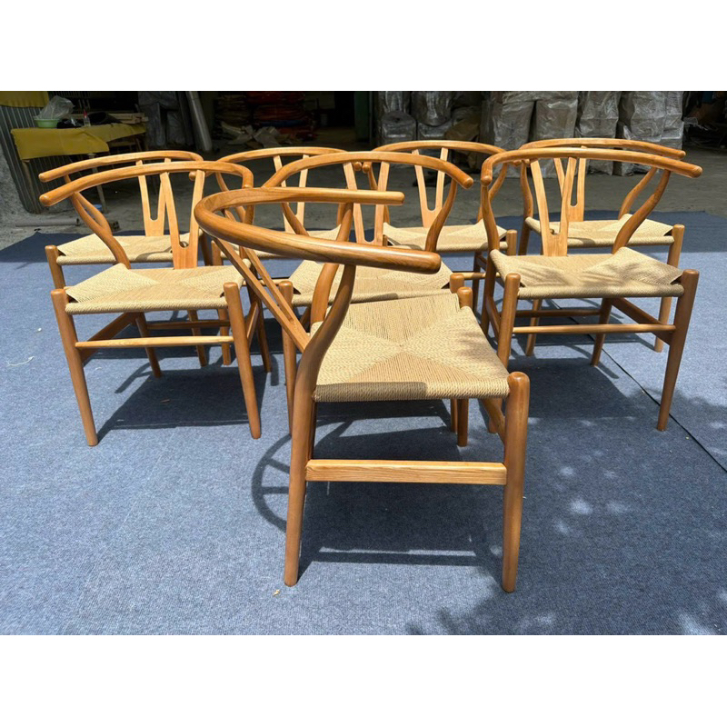 Ghế gỗ deco cao cấp lưng mây