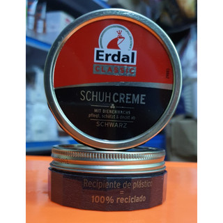 Xi đánh giầy và đồ da mầu đen Erdal Schuhcreme schwarz 75ml của Đức