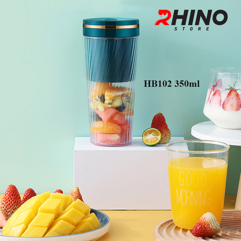 Máy xay sinh tố hoa quả cầm tay Rhino HB102 350ml