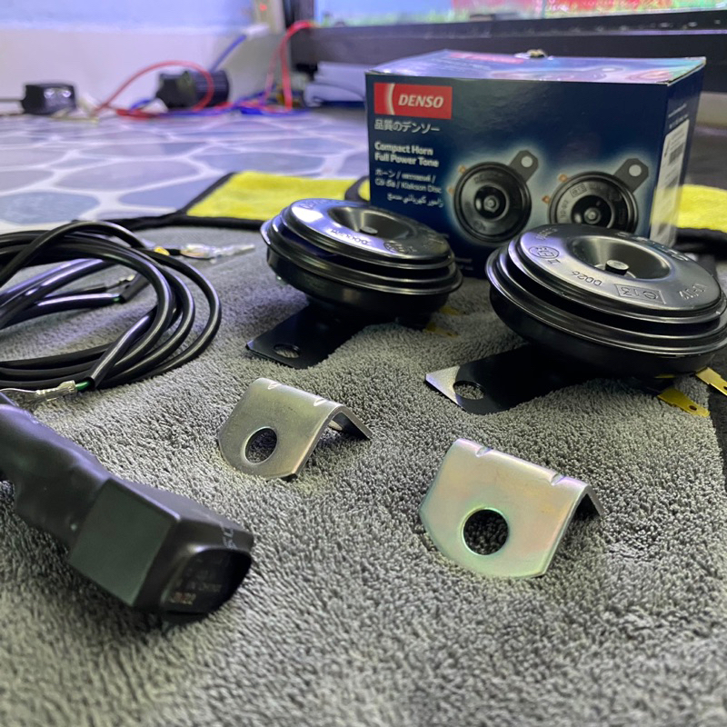 Bộ Còi Denso Chính Hãng Kèm Mạch Relay