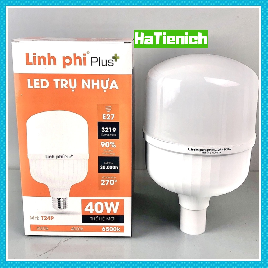 Bóng đèn Linh Phi Plus 5w-65w 50w 40w 30w 20w 10w 5w siêu sáng tiết kiệm điện, LED BULB trụ LINH PHI chống nước BẢO HÀNH