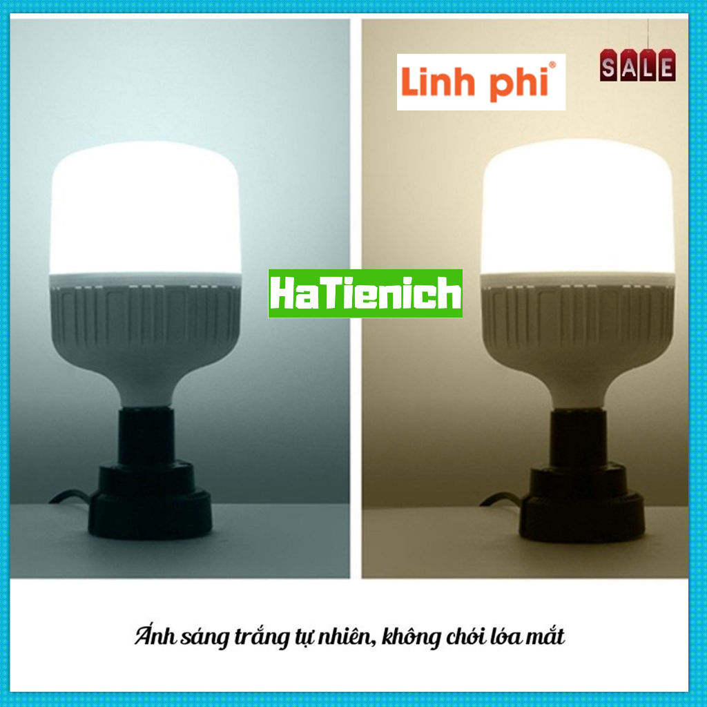 Bóng đèn Linh Phi Plus 5w-65w 50w 40w 30w 20w 10w 5w siêu sáng tiết kiệm điện, LED BULB trụ LINH PHI chống nước BẢO HÀNH