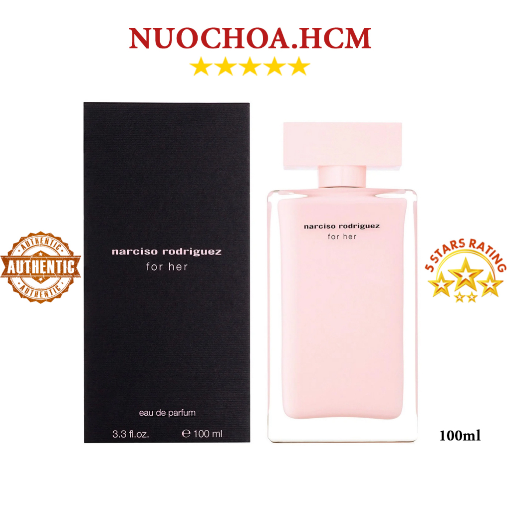 Nước hoa Narciso Rodriguez for her, nhẹ nhàng với mùi hương cây cỏ tươi mới và đậm đà và dễ chịu - nuochao.hcm | BigBuy360 - bigbuy360.vn