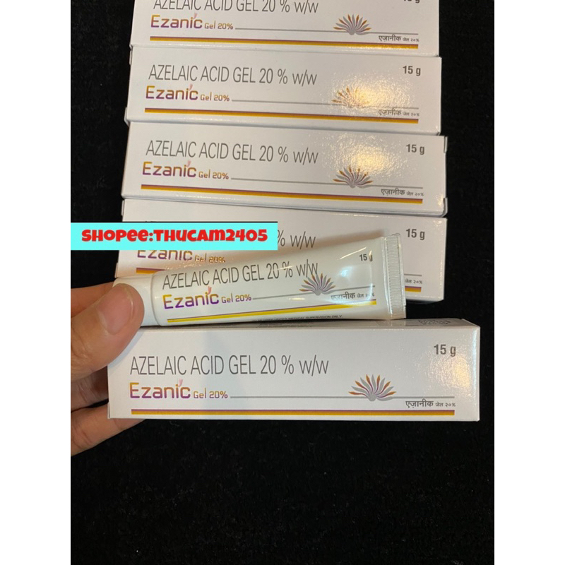 GEL - CREAM Ezanic 20% azelaic acid, Hỗ trợ giảm mụn, mờ thâm mụn,sáng da .