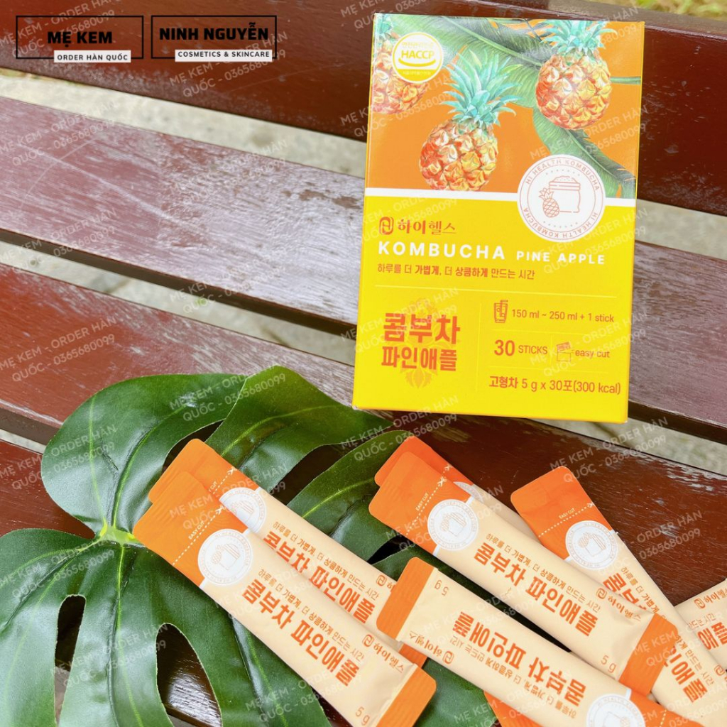 Trà detox Kombucha Hihealth hộp 30 gói