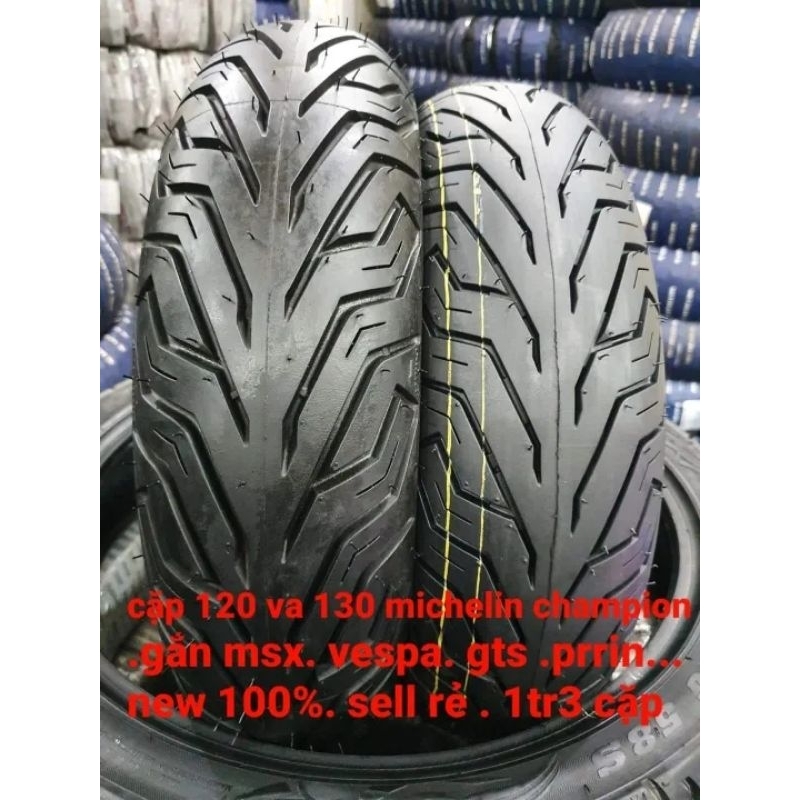 lốp michelin champion city girp. 120/70-12 và 130/70-12 vỏ mới 100% new. hàng nhập cao cấp. gắn msx .vespa. xe điện