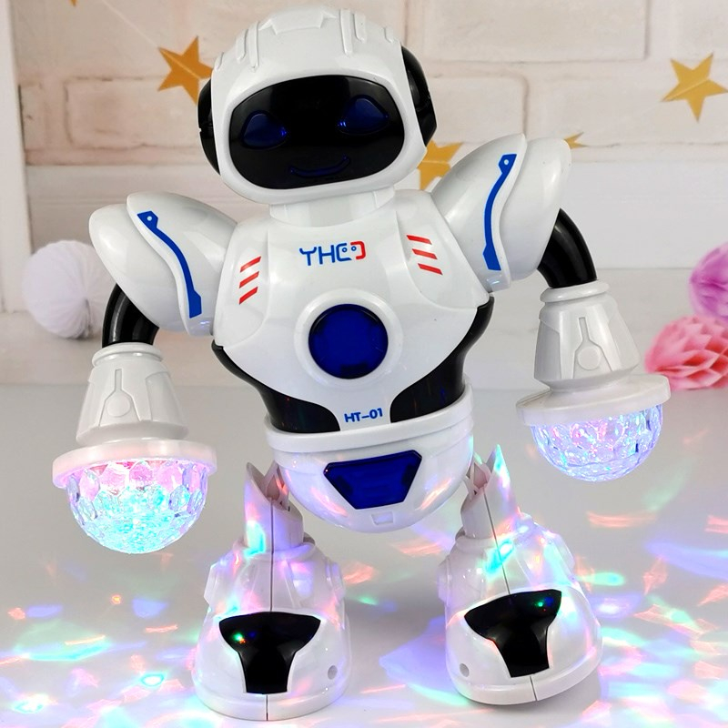 Đồ Chơi Trẻ Em Robot Biết Phát Sáng Và Nhảy Múa Theo Nhạc, đồ chơi cho bé, quà tặng sinh nhật bé trai bé gái
