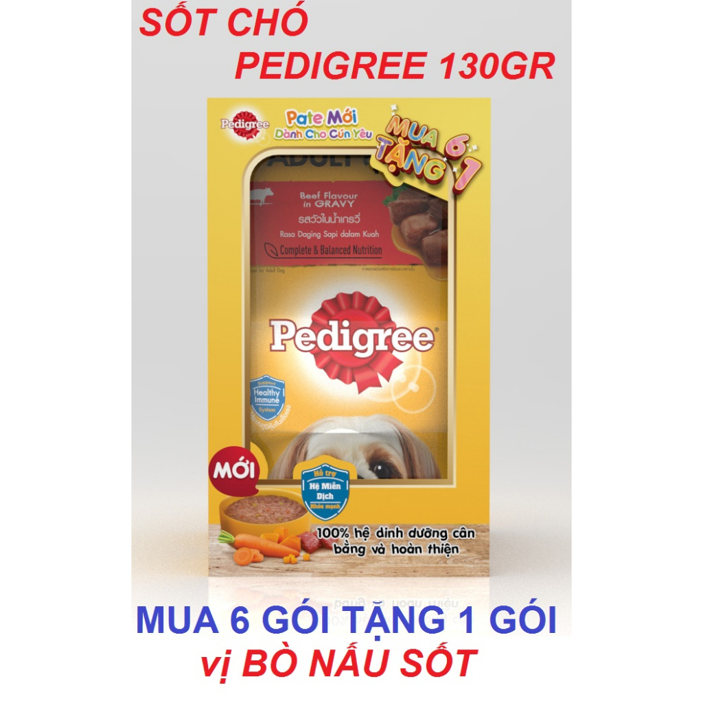 Sốt chó Pedigree 130gr