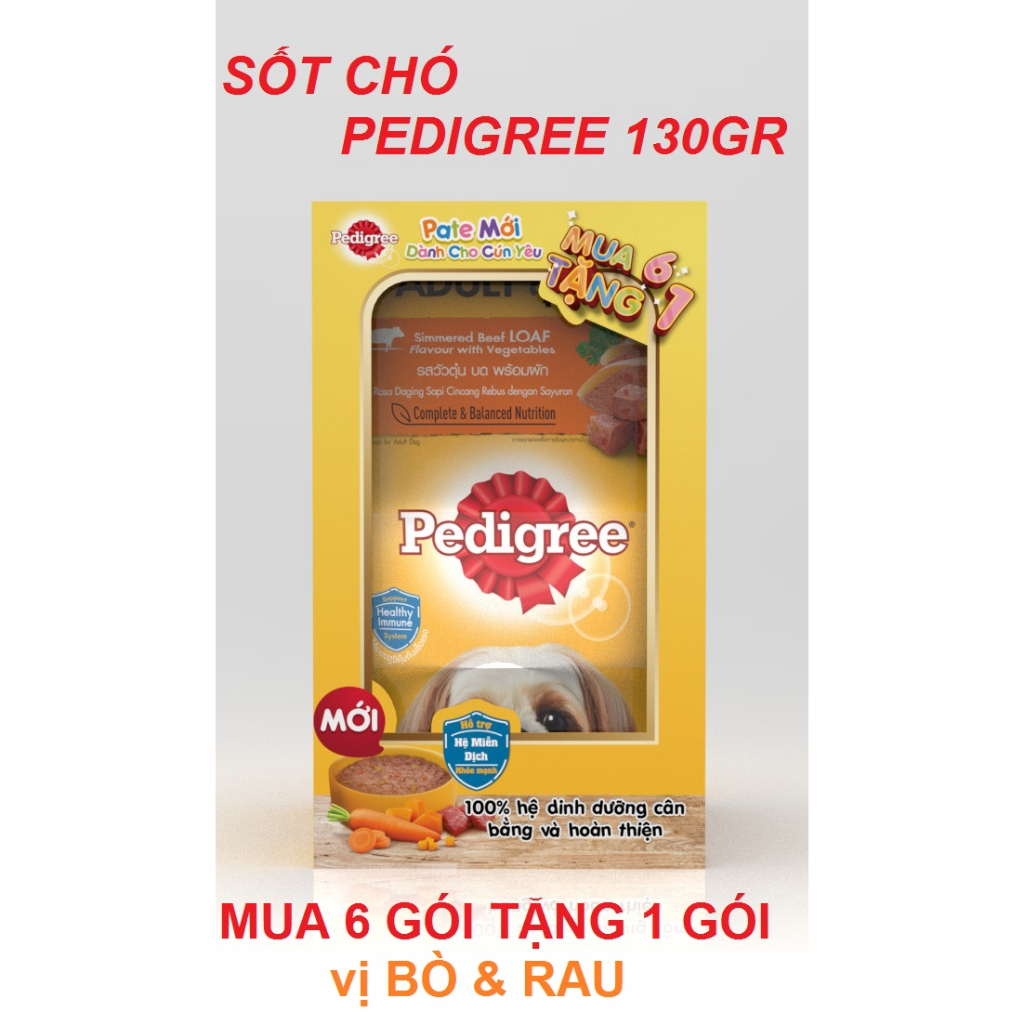 Sốt chó Pedigree 130gr