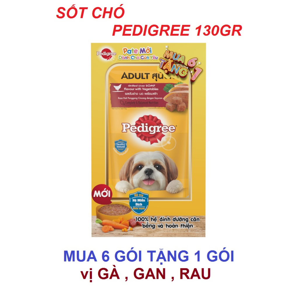 Sốt chó Pedigree 130gr