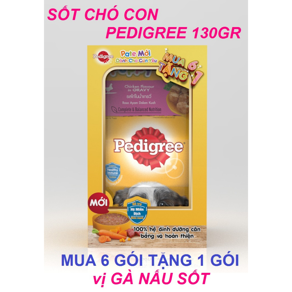 Sốt chó Pedigree 130gr