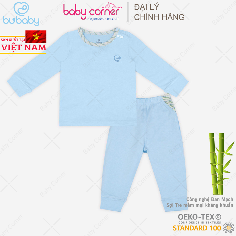 Bộ Quần Áo BU Baby Dài Tay Cài Vai Bambus Zebra Cho Bé 9 Tháng - 4 Tuổi