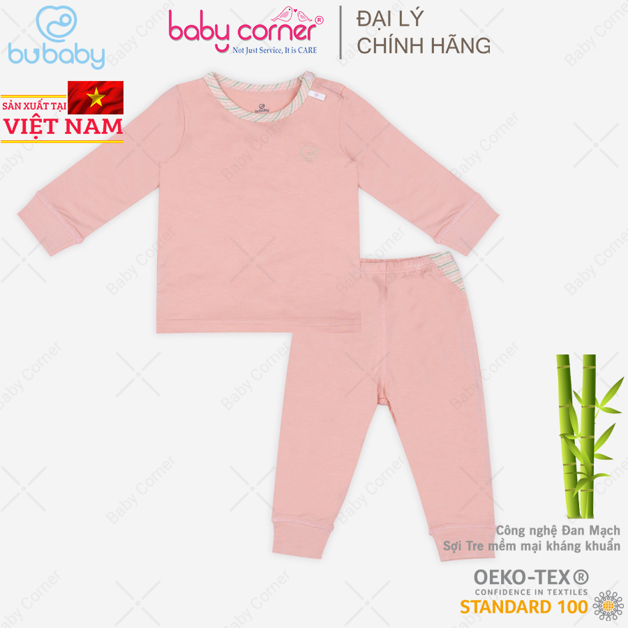 Bộ Quần Áo BU Baby Dài Tay Cài Vai Bambus Zebra Cho Bé 9 Tháng - 4 Tuổi