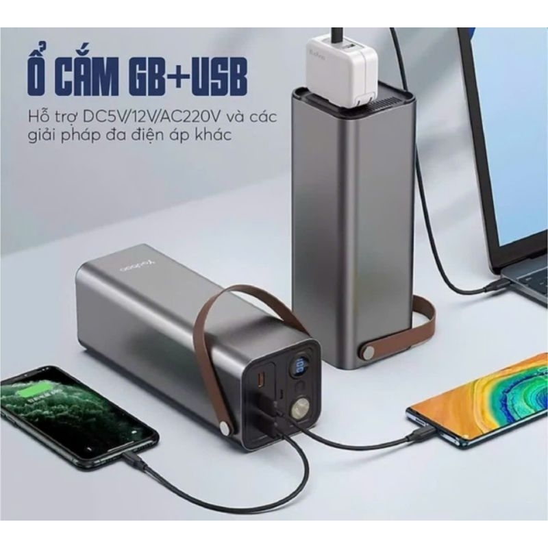 Trạm sạc dự phòng 200W YOOBAO 52800mAh
