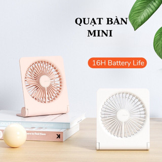 Quạt để bàn jisulife thiết kế nhỏ gọn cầm tay dung lượng pin 2000mah - 4500mah