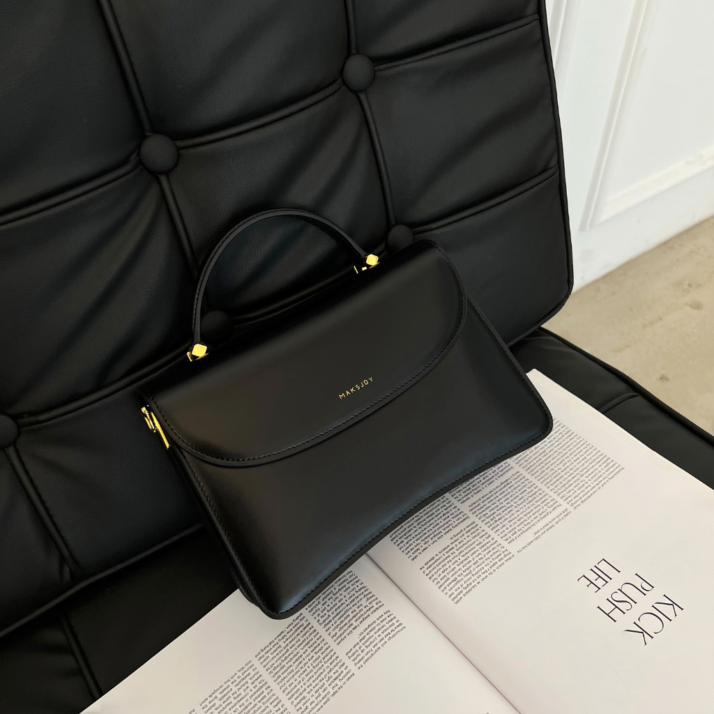 Túi da thật dáng hộp vuông cao cấp - GRETCHEN