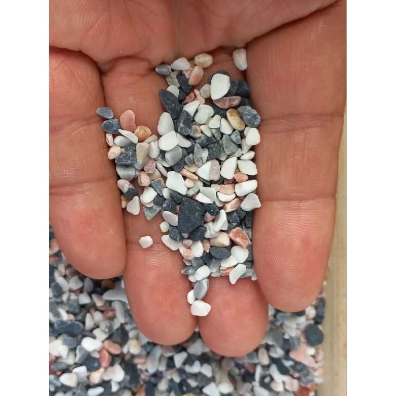 Sỏi 4 màu trang trí hồ thủy sinh, hồ cá cảnh 500gr PK304