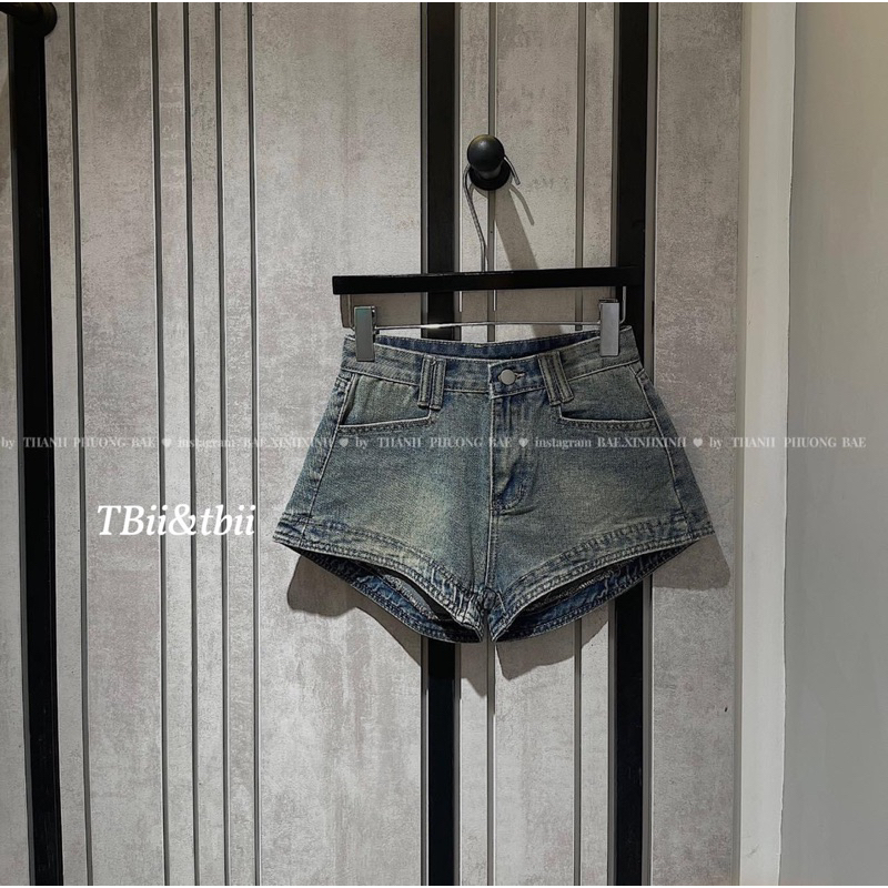 Quần short bò mặc siêu tôn chân hàng QC