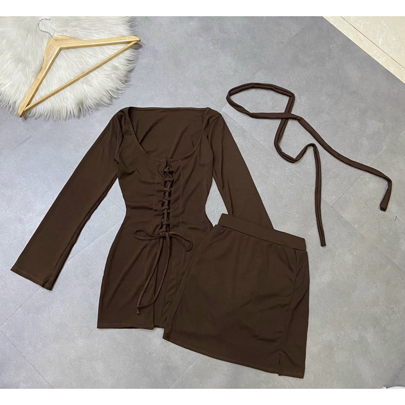 ĐẦM MIDI RÚT DÂY - HÀNG ĐẸP