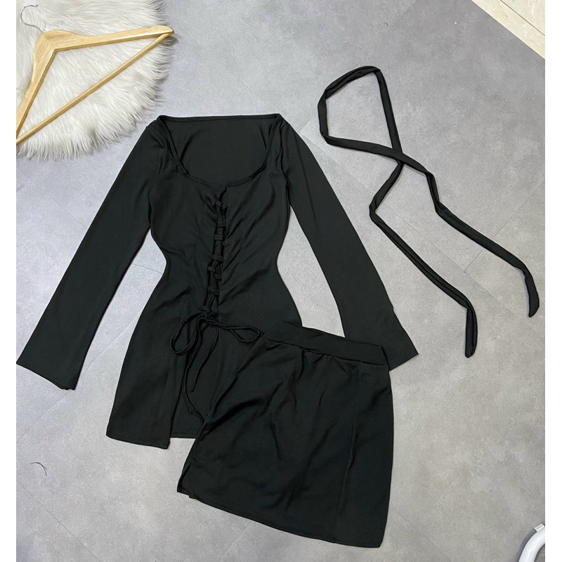 ĐẦM MIDI RÚT DÂY - HÀNG ĐẸP