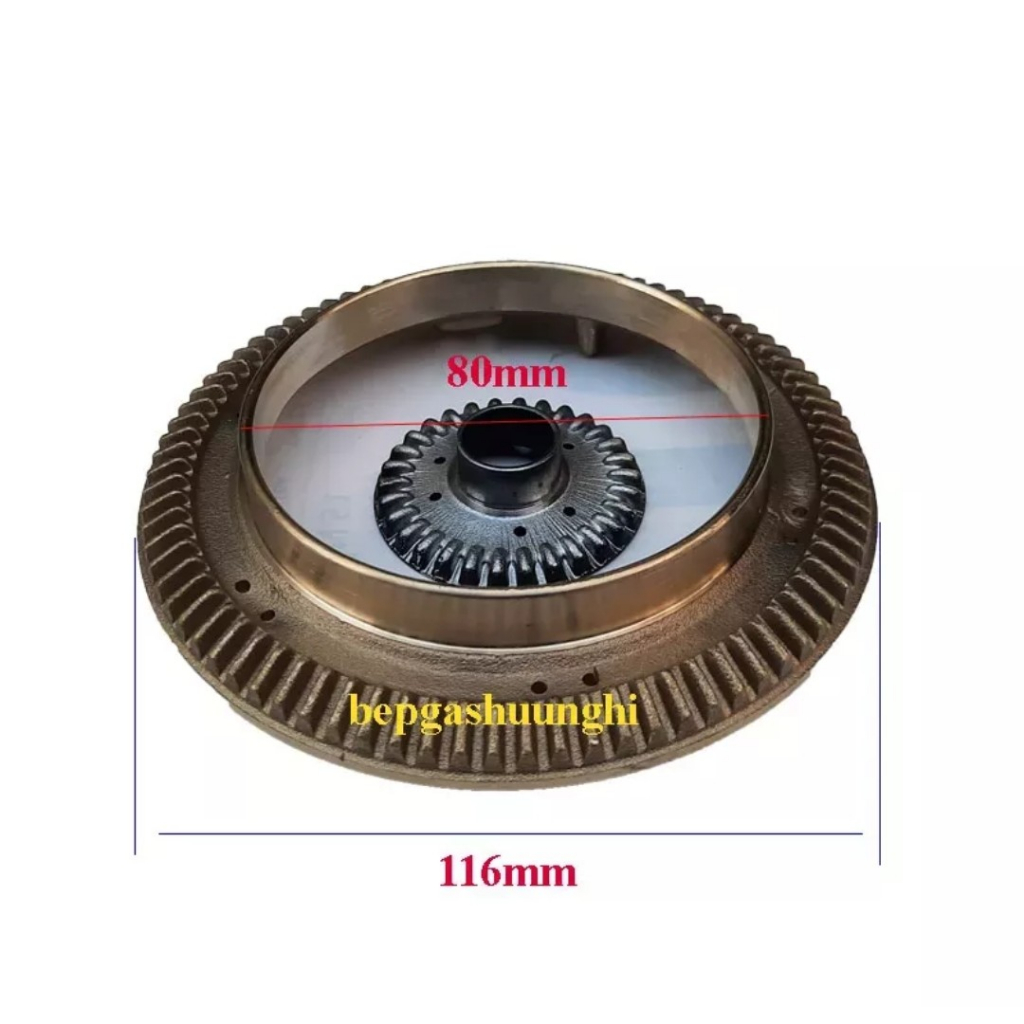 Mâm chia lửa bếp gas Electrolux  bếp gas eletrolux 728GKR bên lớn và 729GKR