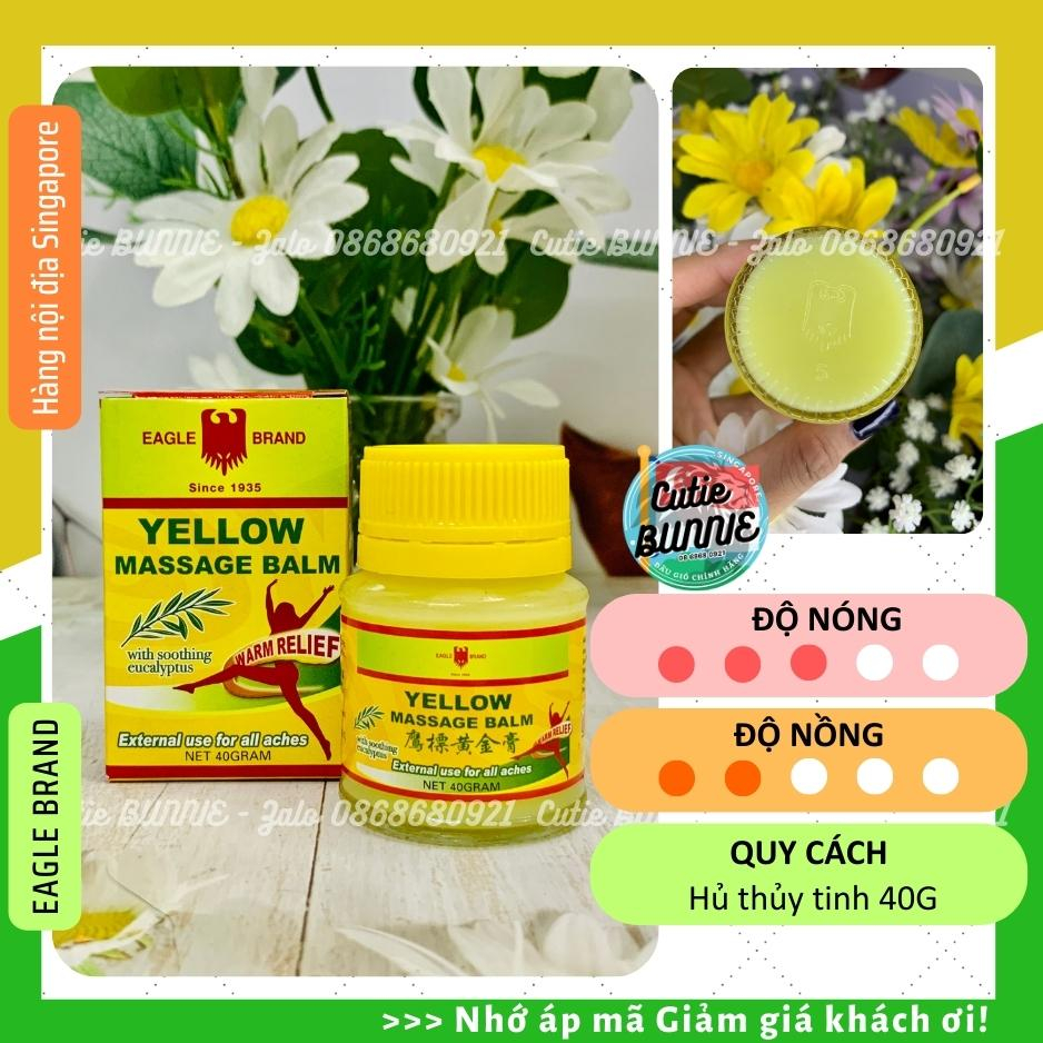 Dầu cù là vàng Con Ó giảm đau, cảm cúm, thư giãn 40g / Eagle Brand / Chính hãng Singapore / Sỉ lẻ dầu gió