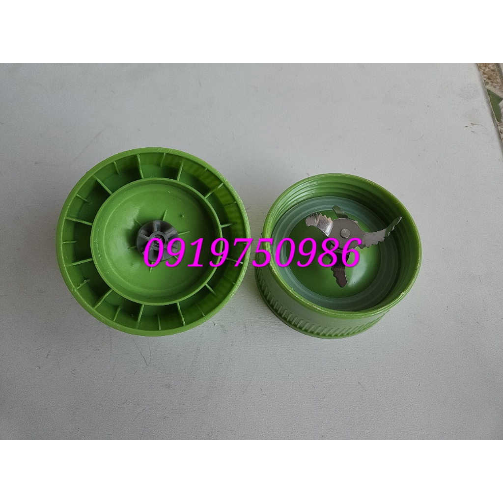 Combo dao 4 kèm ron và cối nhựa chống vỡ máy xay sunhouse, Kim cương hàng thay thế