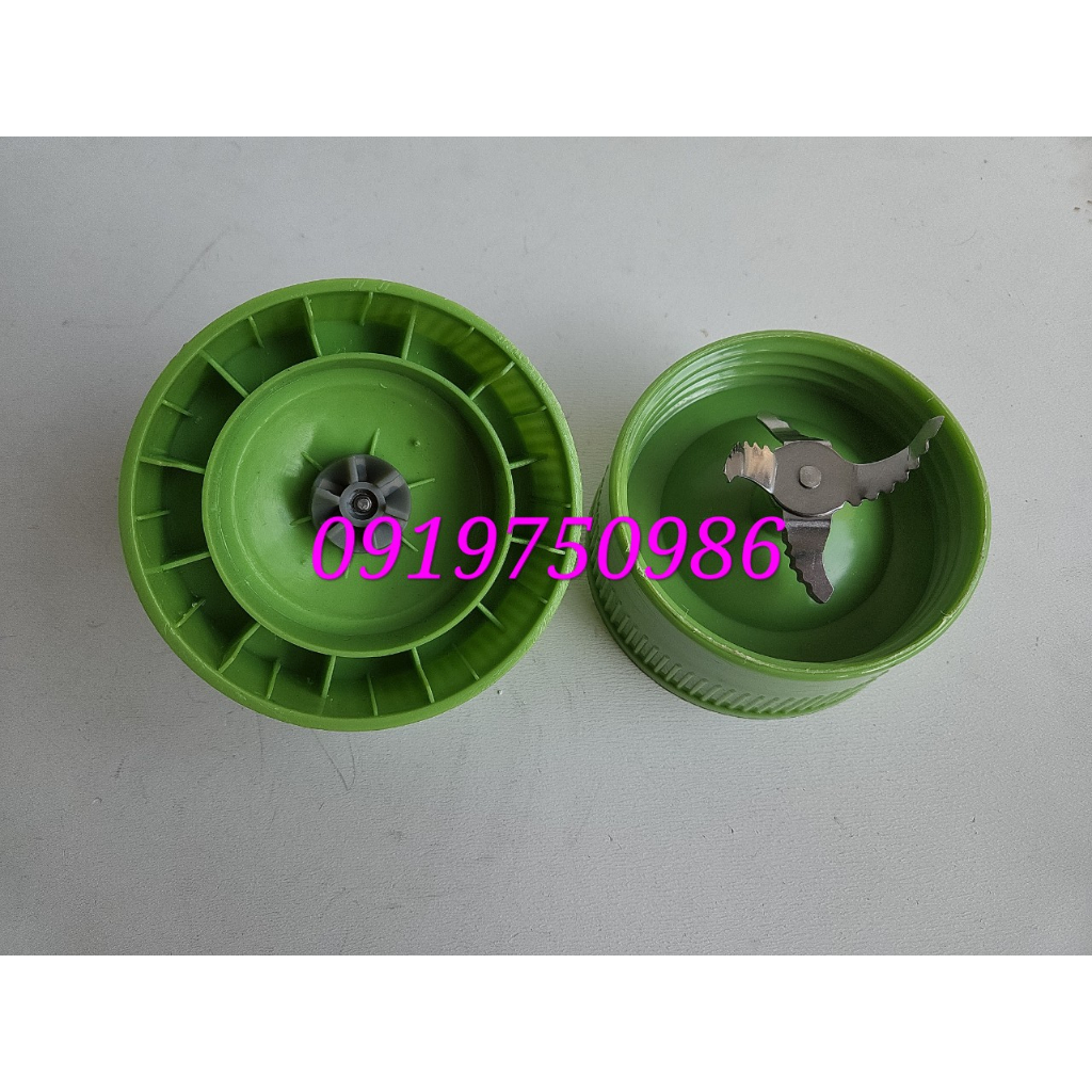 Combo dao 4 kèm ron và cối nhựa chống vỡ máy xay sunhouse, Kim cương hàng thay thế
