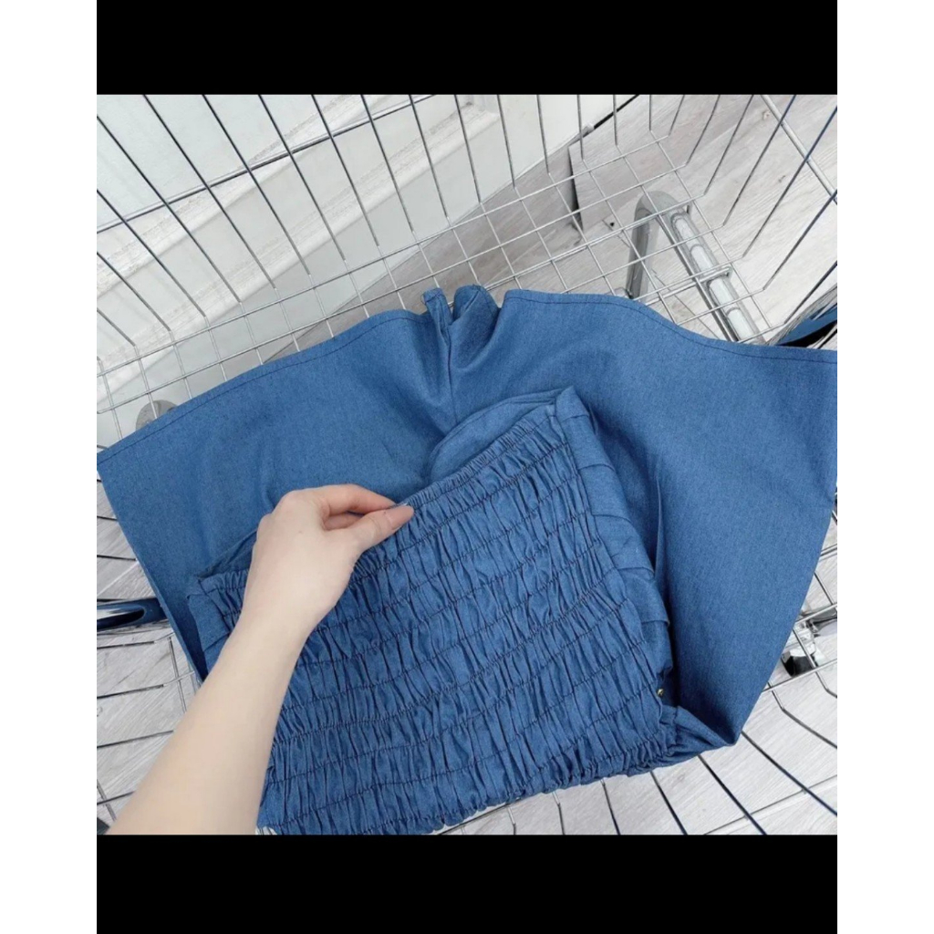 Jumpsuit dạo phố bo chun sau lưng kèm áo khoác | BigBuy360 - bigbuy360.vn