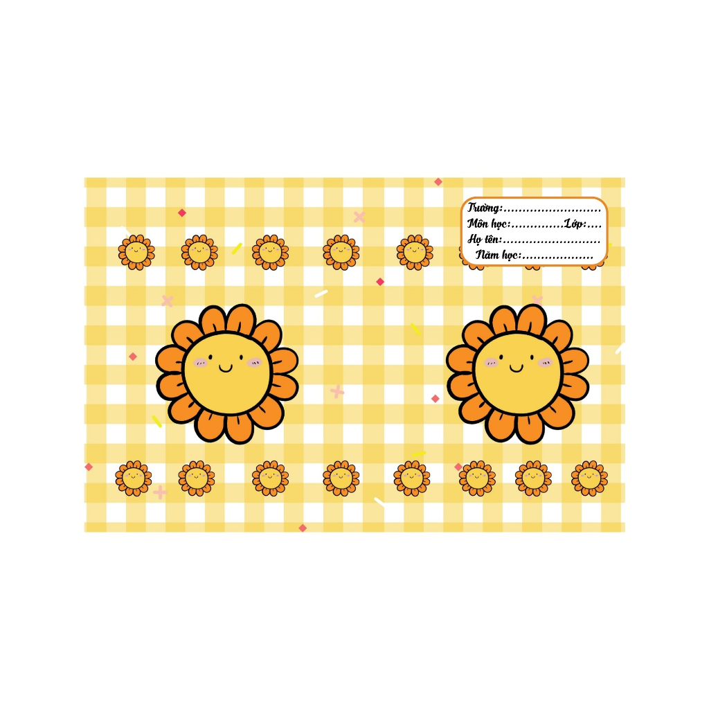 MẪU 4 - BAO TẬP KHỔ NHỎ 16cm*21cm -   BÌA BAO TẬP A5 CÓ SẴN BAO KÍNH HÌNH ẢNH DỄ THƯƠNG - BÌA BAO TẬP CUTE